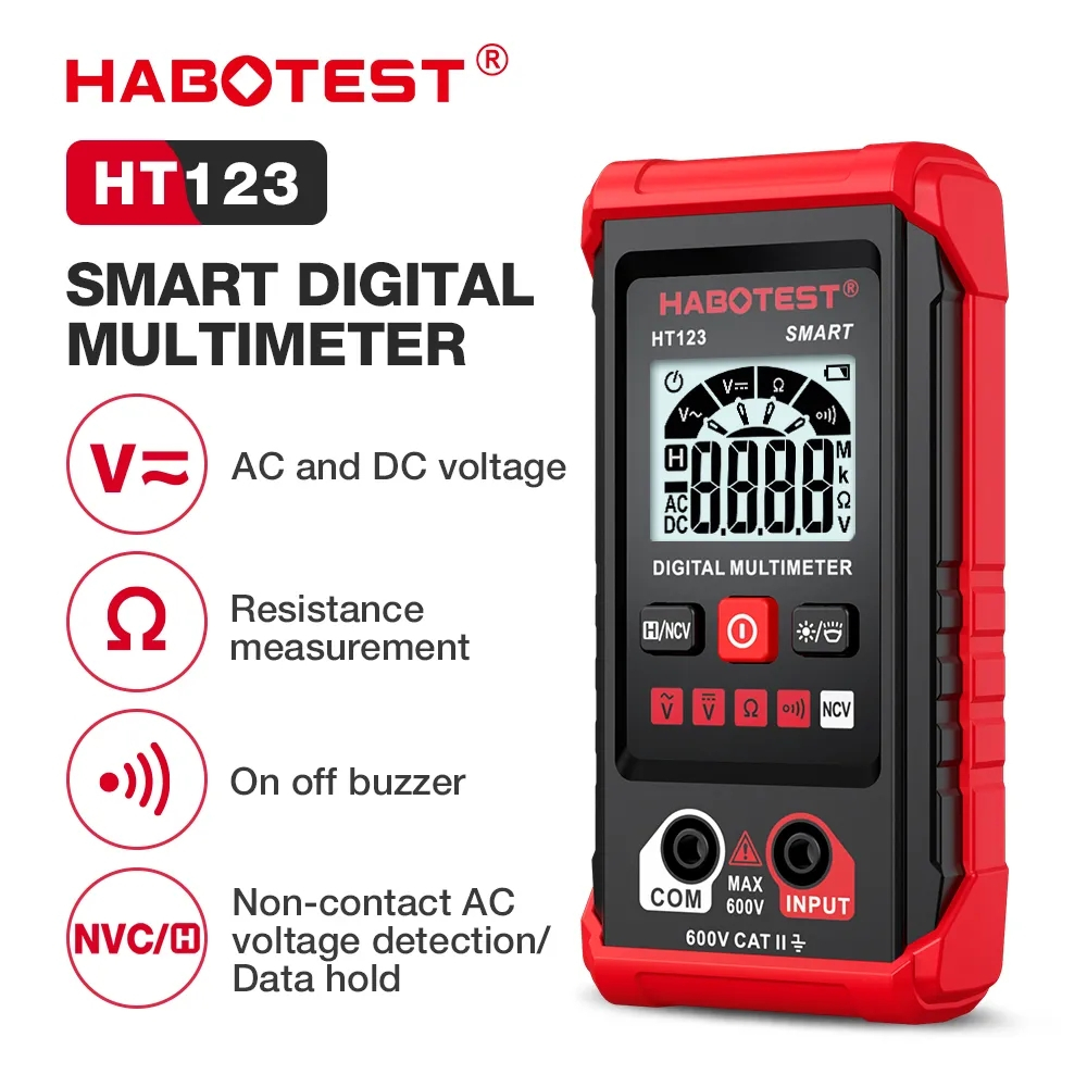 Habotest Ht Smart Digital Multimeter Auto Ranging Ac Dc Voltage