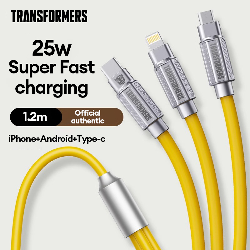 Transformer TF A01 Charging Cable Super Fast Charging Liquid Silicone