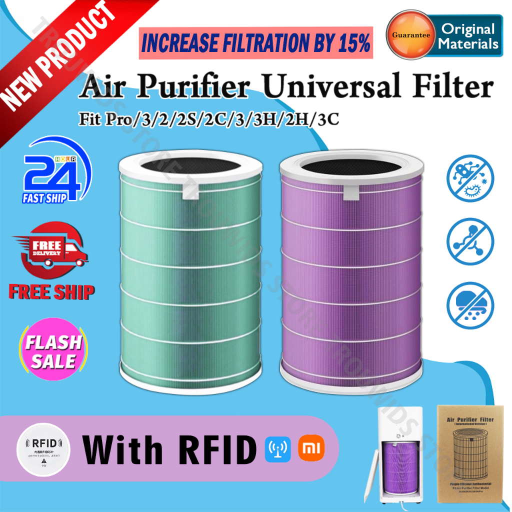 With RFID TROUWIDS Xiaomi Air Purifier Filter Hepa Filter Antibacteria