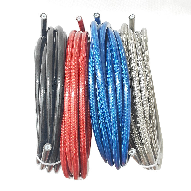 Motorcycle An Ptfe Braided Stainless Steel Nylon Brake Line Hose Fluid