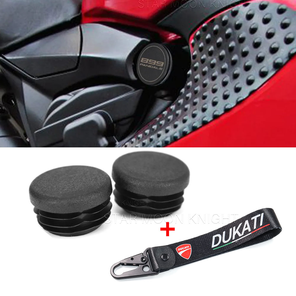 Motorcycle Frame End Caps Frame Hole Cover Caps Plug Decorative For