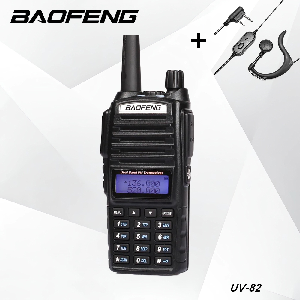 Baofeng UV 82 5W Walkie Talkie Dual Band VHF UHF Portable Two Way Radio