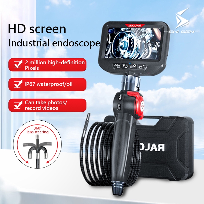 SHISEN Industrial Pipeline Endoscope Two Way 180 Steerable Visible