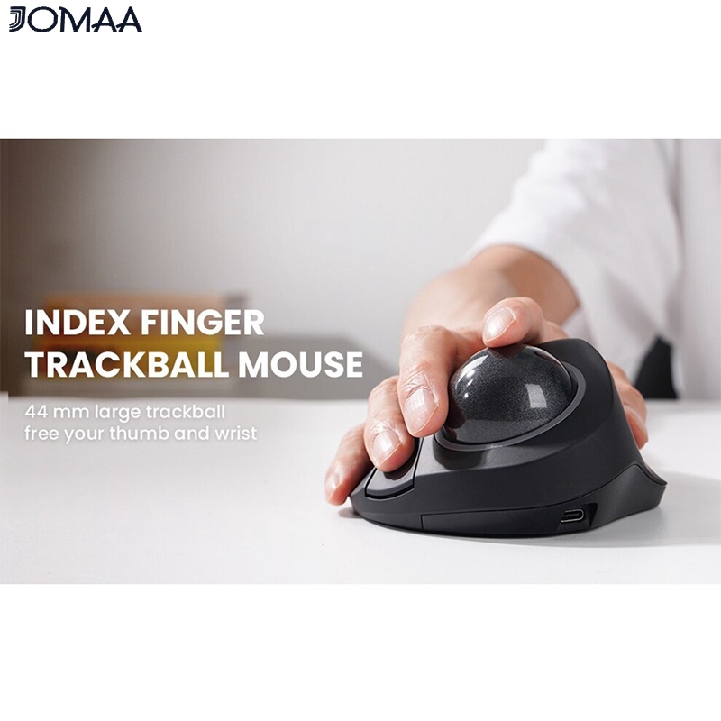 Jomaa Rgb Backlit Bluetooth Trackball Mouse Wireless G Rechargeable