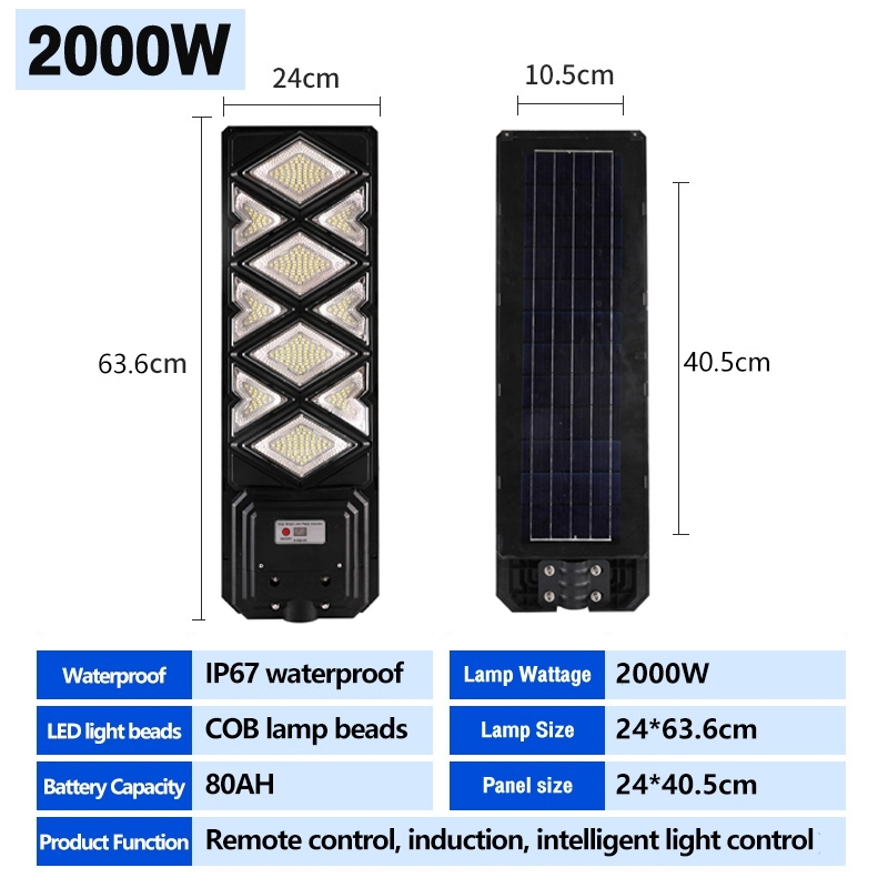 Ready Stock Lampu Solar Light Outdoor Lighting 3000W Solar Street