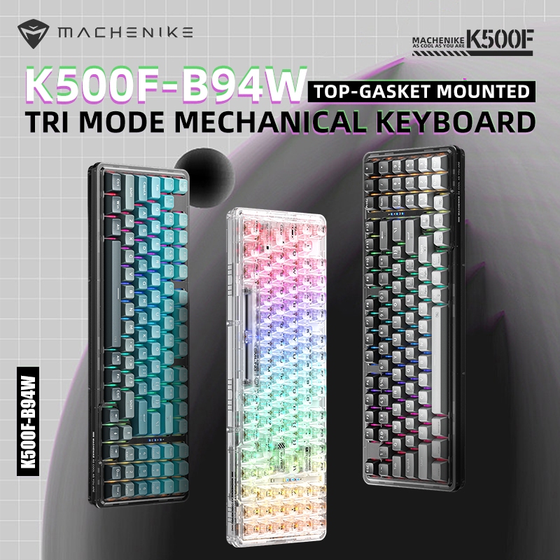 Machenike K F Key Gasket Structure Rgb Backlit Tri Mode Wired