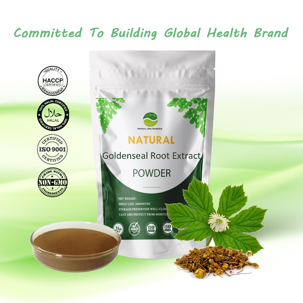 NaturalGoldenseal Root Extract Powder Hydrastis Canadensis Helps