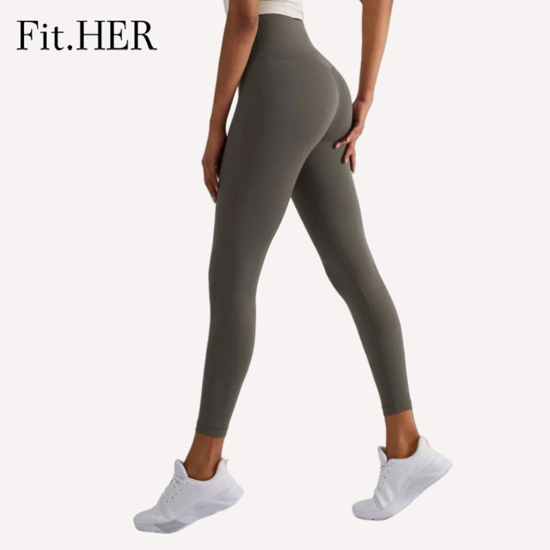 Fit Her Fitness Pants Nude Yoga Pants Women Cloudy High Waist Hip Lift