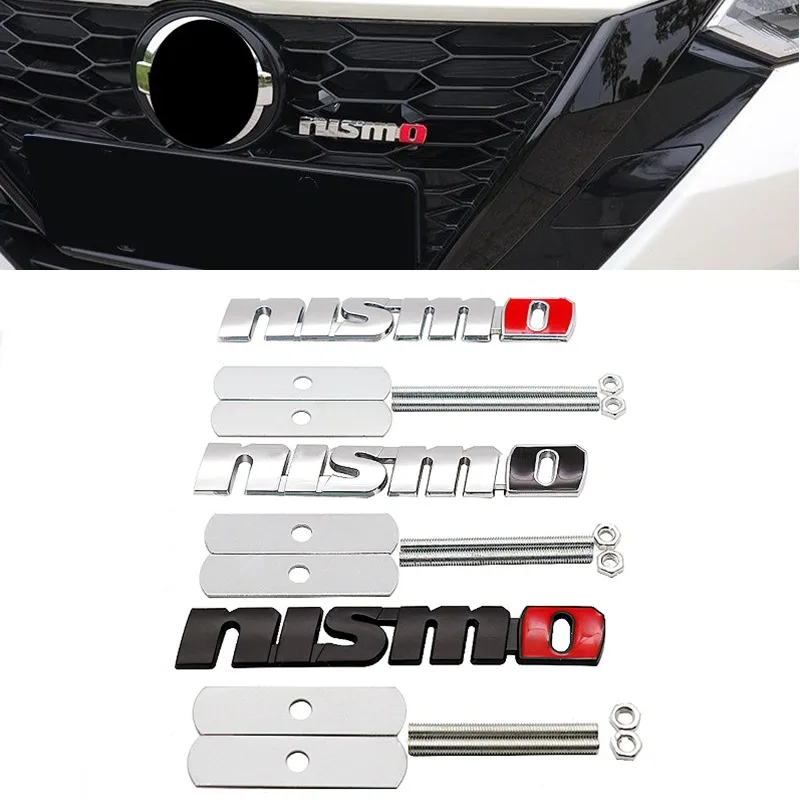 D Metal Nismo Logo Front Grill Emblem Badge Rear Trunk Sticker Decals