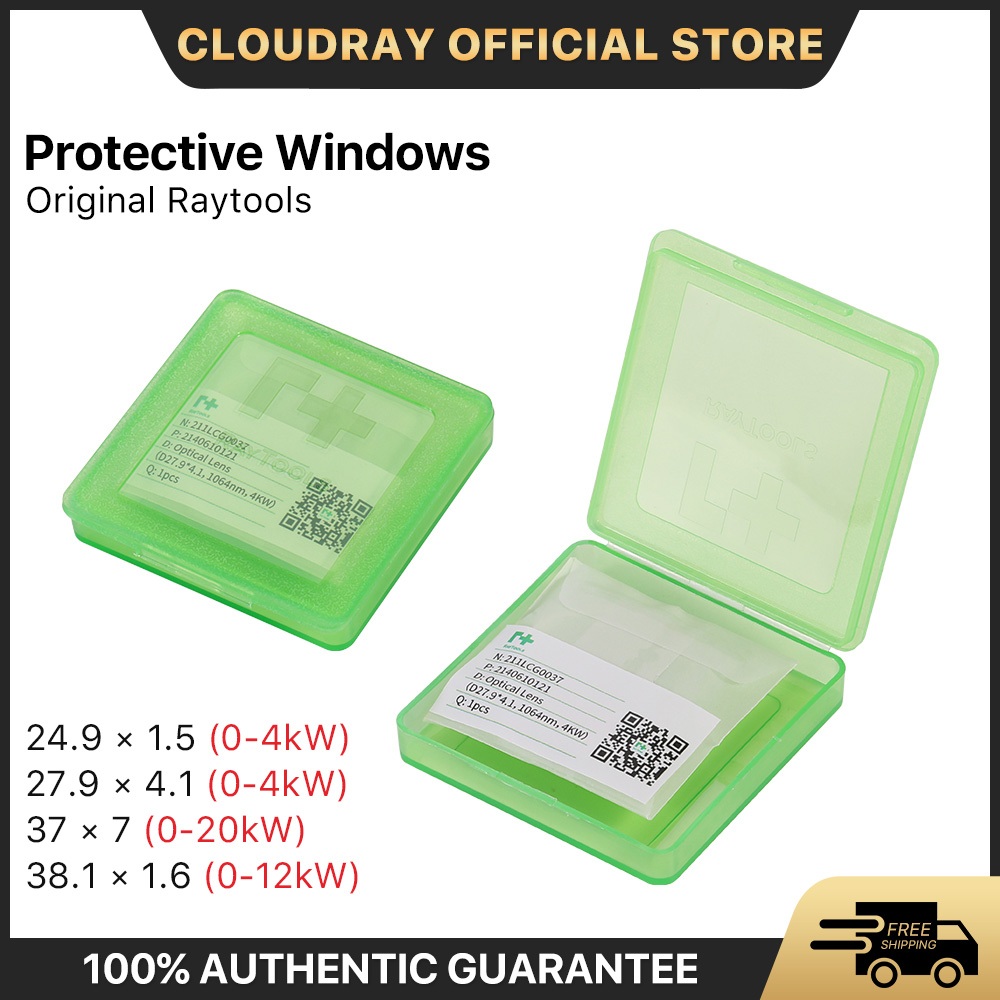 Cloudray Original Raytools Protective Windows Laser Optical Protective