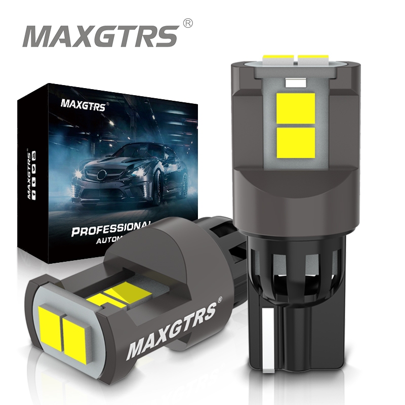 Maxgtrs 2X T10 LED Lamp Canbus W5W 168 194 Bulbs For BMW For Audi For