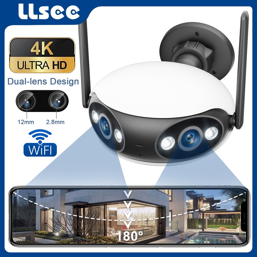 LLSEE ICSEE Outdoor IP Security Camera Ultra High Definition 8MP 4K