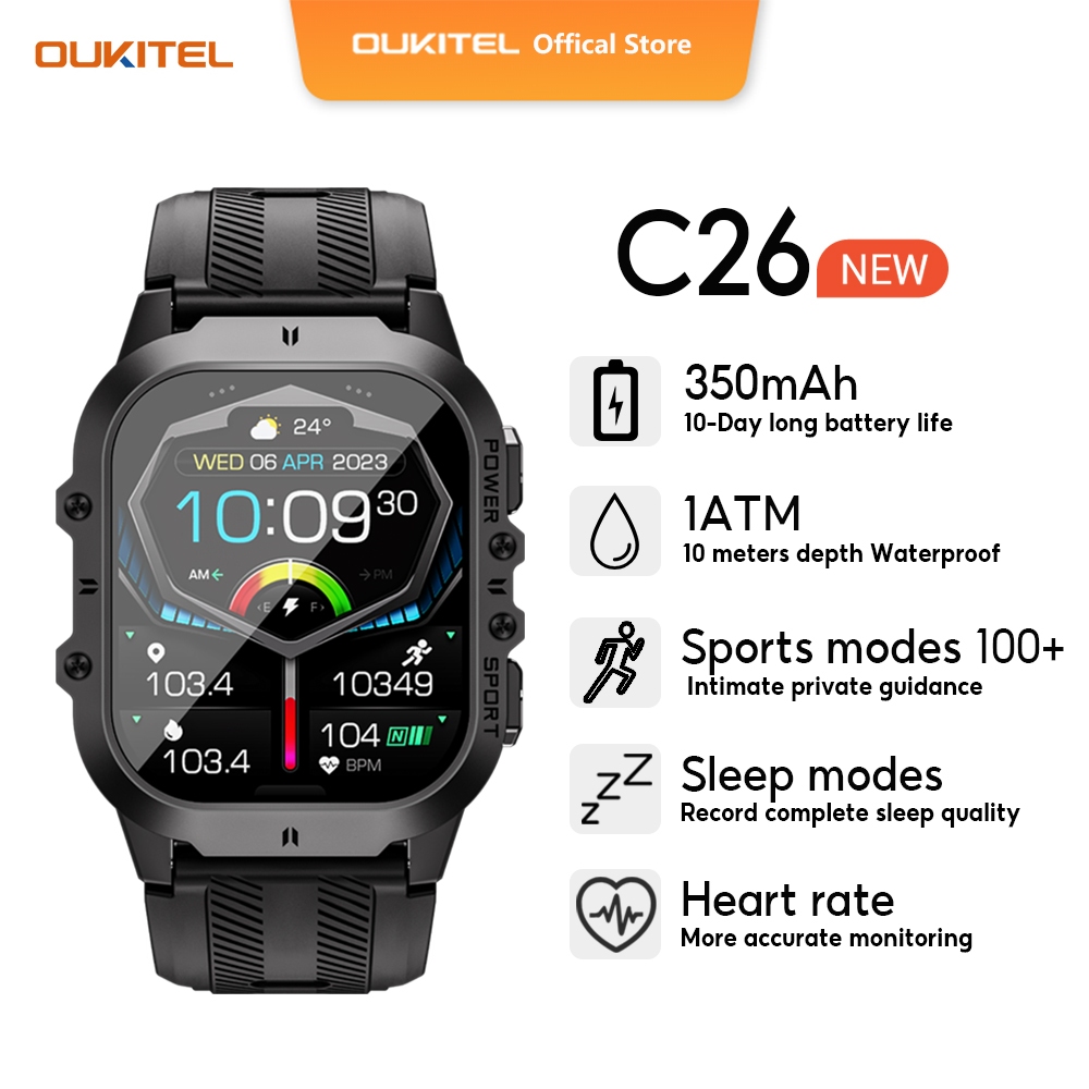 Oukitel Bambooinn C Aod Smart Watch For Men Amoled Screen