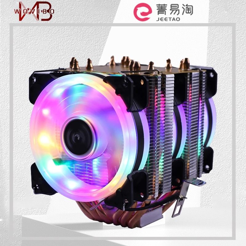 Wovibo Heatpipes Rgb Cpu Cooler Radiator Silent Pwm Pin W For