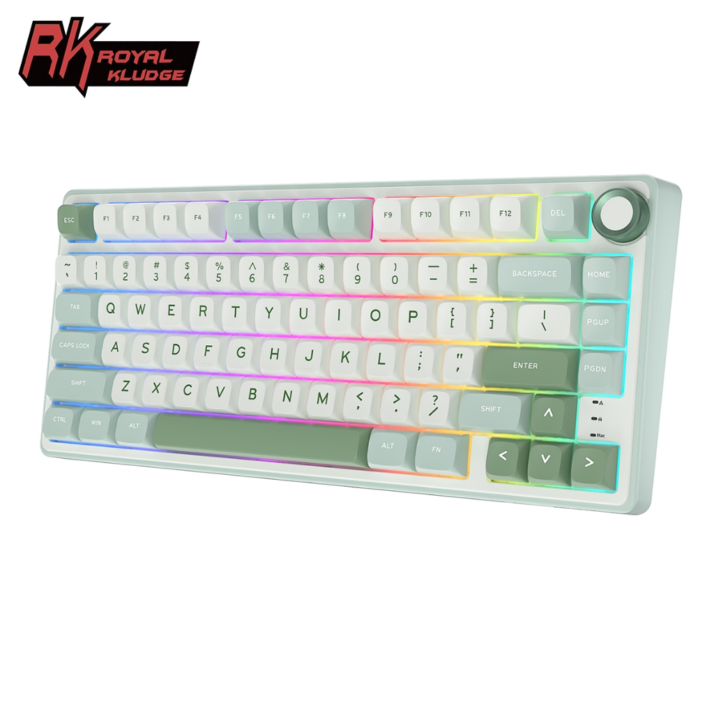 RK Royal Kludge RKR75 SkyCyan Gasket Wired Mechanical Keyboard Shopee