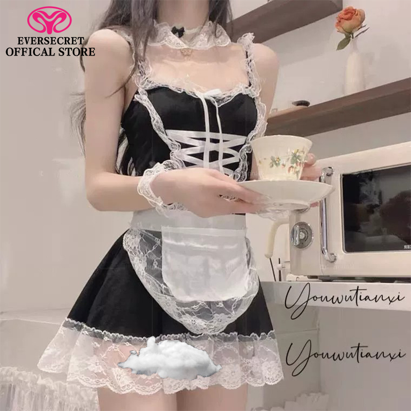 Women Lace Cosplay Uniform Maid Sexy Lingerie Outfit Fancy Dress
