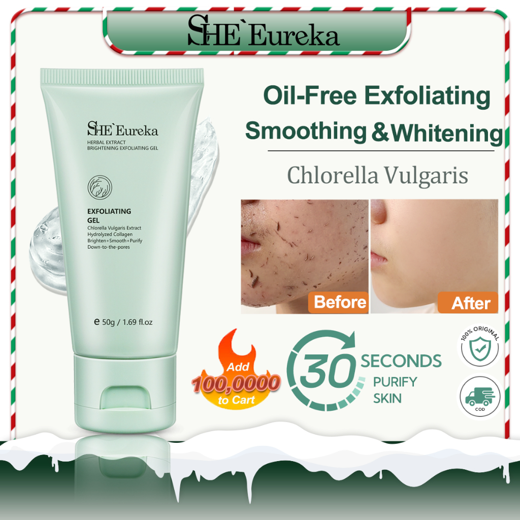 Codshe Eureka Chlorella Exfoliating Gel Scrub Muka Exfoliating Gel