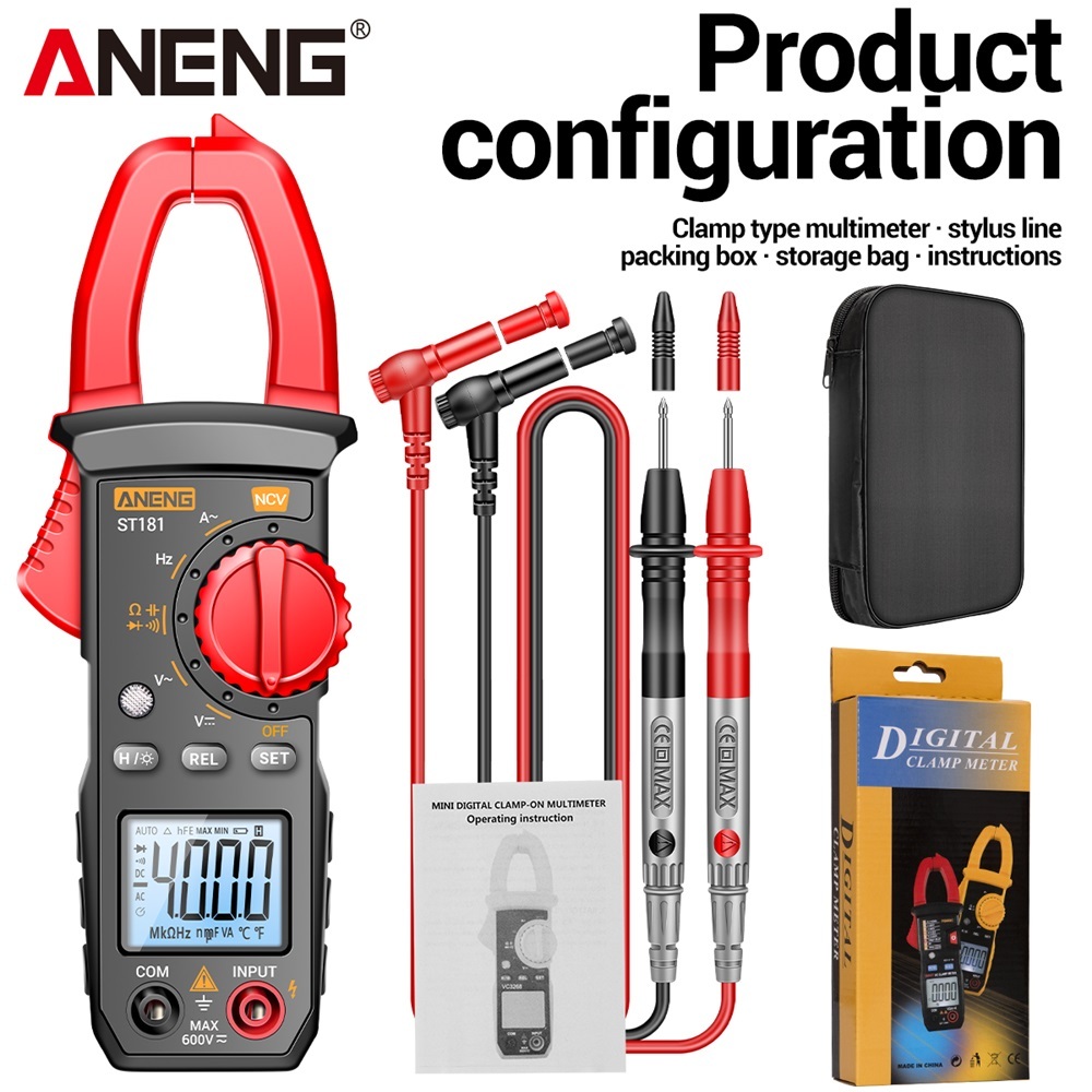 Aneng St St St Digital Clamp Meter Dc Ac Voltage Ammeter