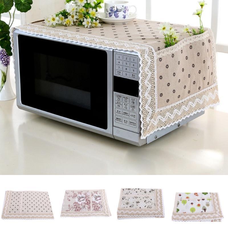 Simple Kitchen Dustproof Microwave Oven Dust Cloth Cover Multifunction