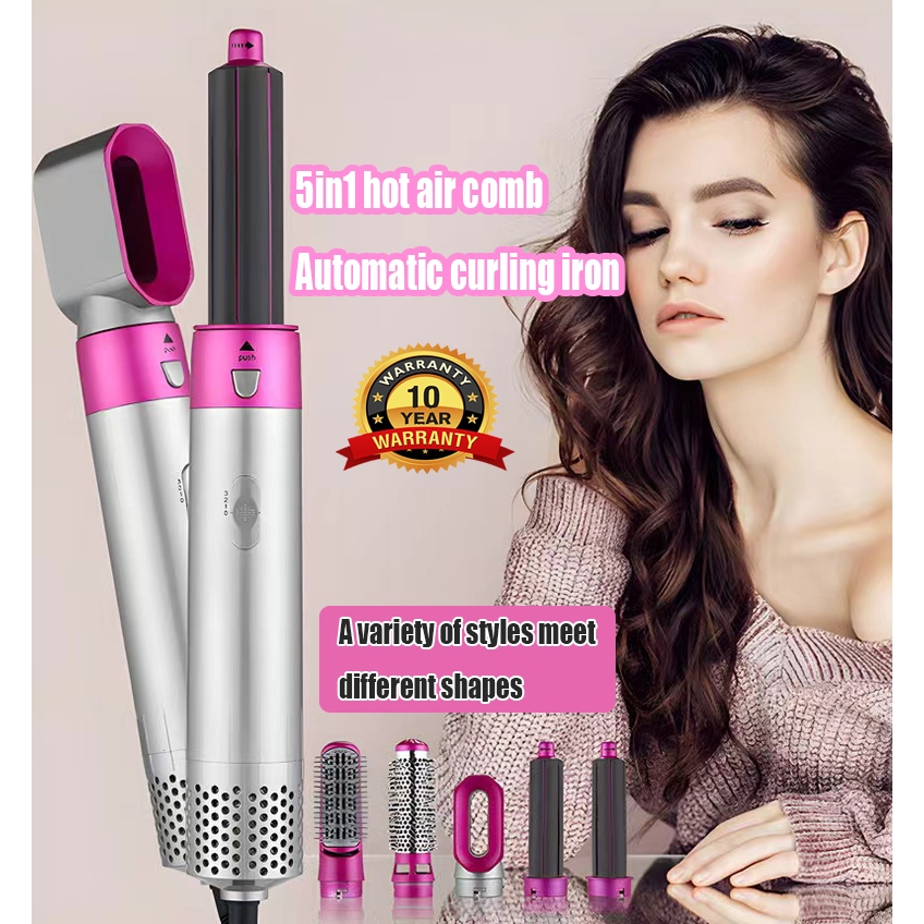 Ten Year Warranty Ready Stock In Malaysia Five In One Hot Air Comb