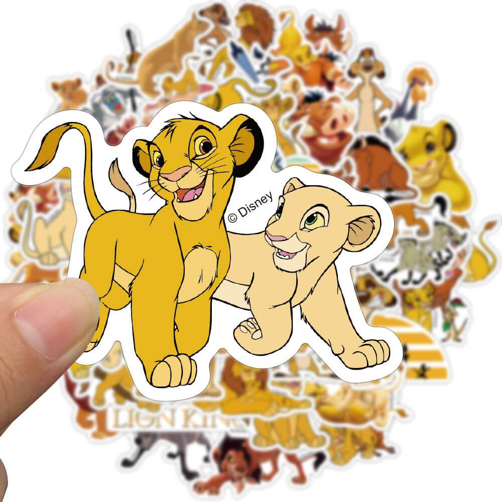 Large Stickers 50PCS The Lion King Simba Movie Stickers Anime Decal