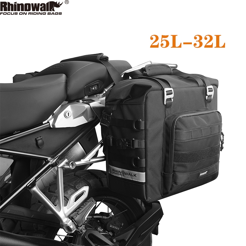 Rhinowalk L L Waterproof Motorcycle Bag Quick Release Saddle Bag