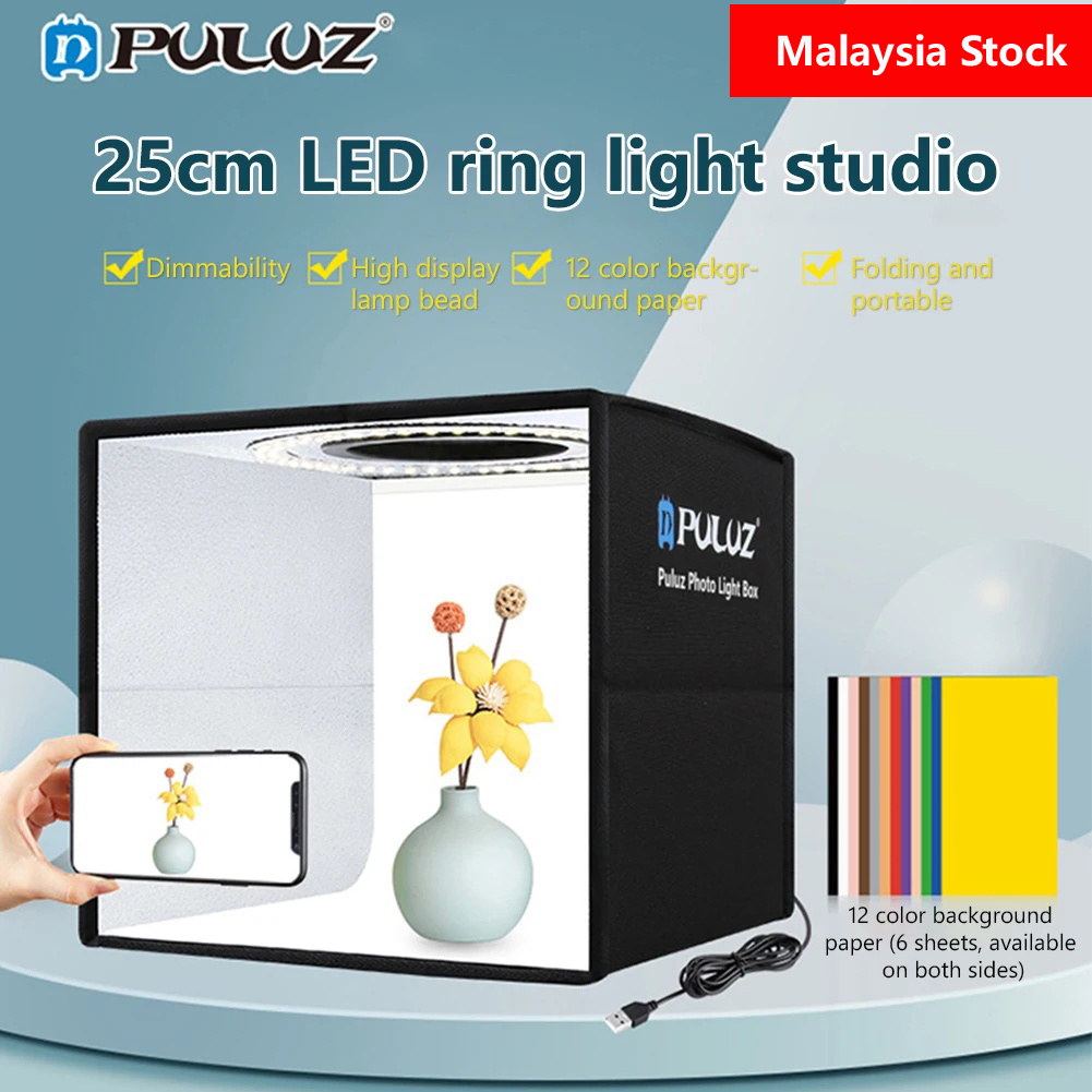 Malaysia Stock Puluz Cm Photo Studio Light Box Photography Lightbox