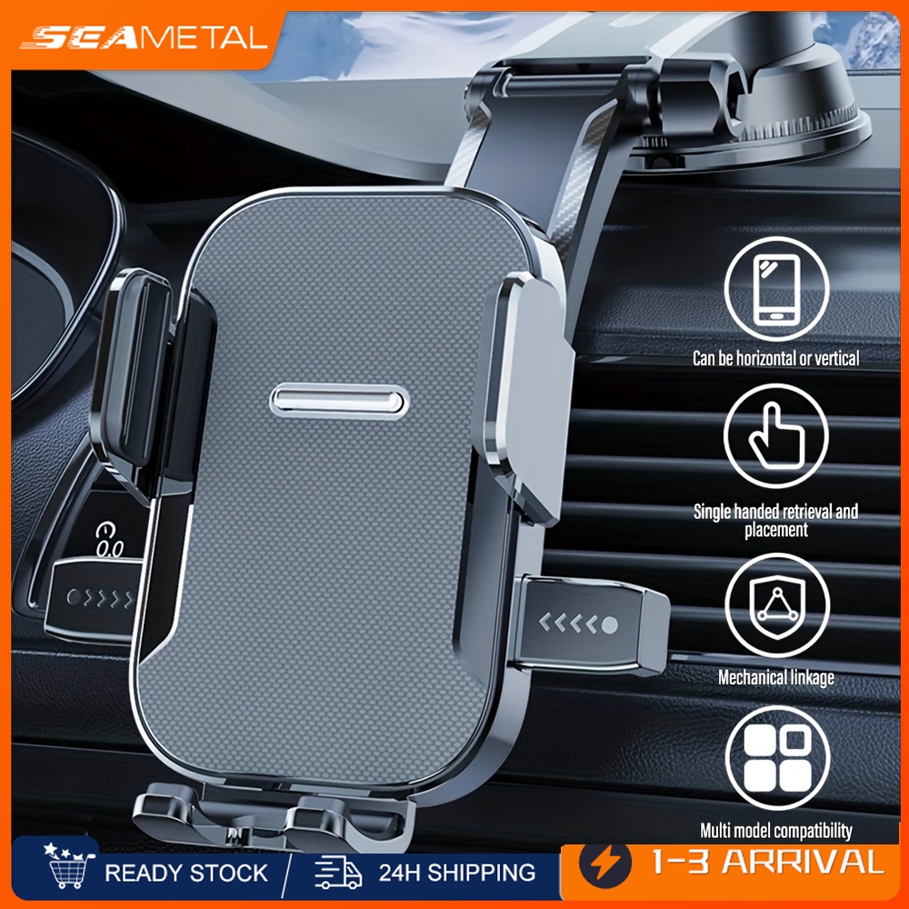 Seametal Rotatable Car Phone Holder For Dashboard And Windshield