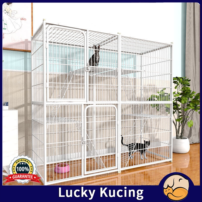 Sangkar Kucing Besar Murah 4 Tingkat 2 Level Cat Cage Big Size Large