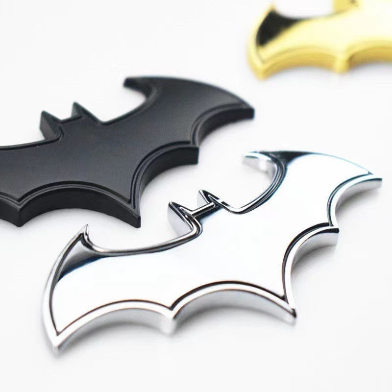 Chrome Metal Bat Logo Car Emblem Bat Stickers For Cars Shopee Malaysia