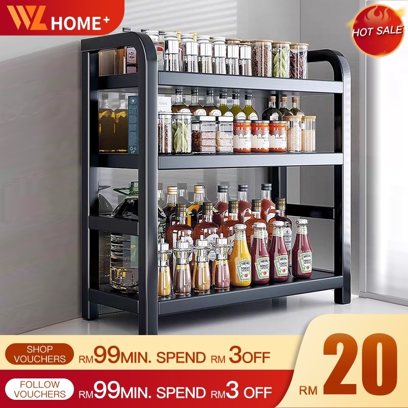 Spice Rack Rak Dapur Kitchen Storage Rack Kitchen Organizer Rak