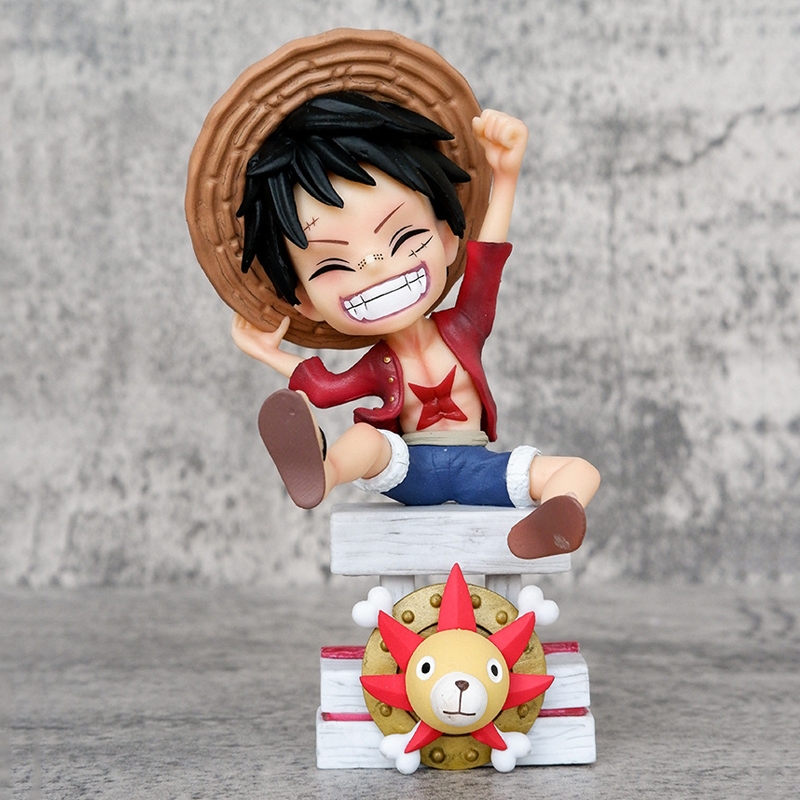 Cm One Piece Anime Figure Monkey D Luffy Gk Statue Thousand Sunny Q