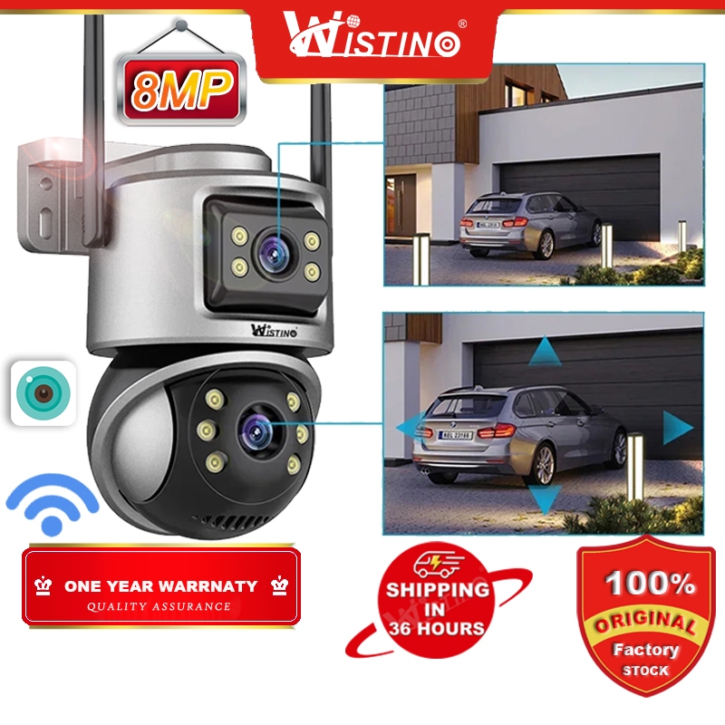 Wistino K Ptz Wifi Camera Dual Lens Dual Screen Outdoor Security