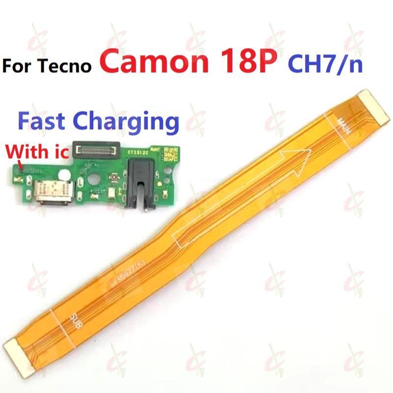 Charging Board Flex For Tecno Camon 18 P 18P Main Board Mainboard Flex