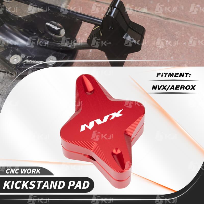 For Yamaha NVX AEROX 155 125 Kickstand Pad CNC Motorcycle Single Side