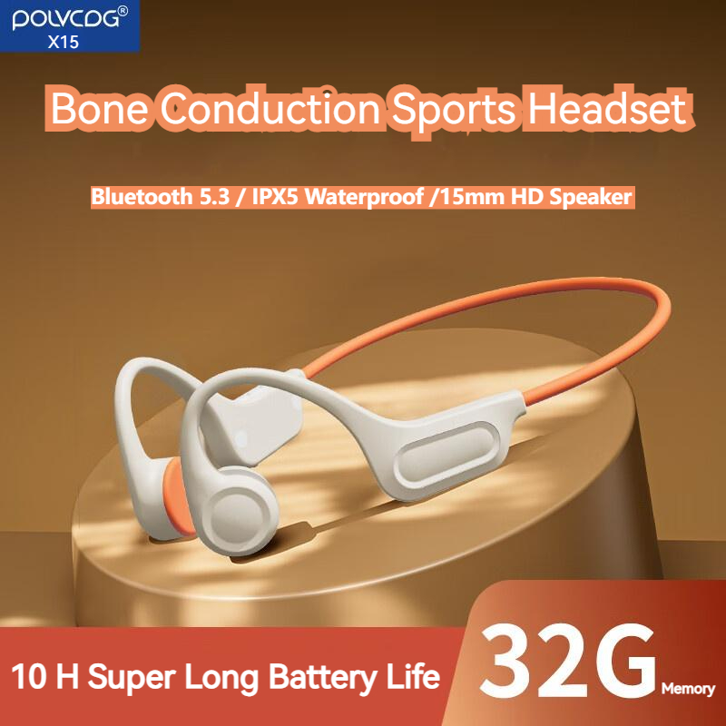 Polvcdg X G Bone Conduction Headset Not In Ear Wireless Earphone