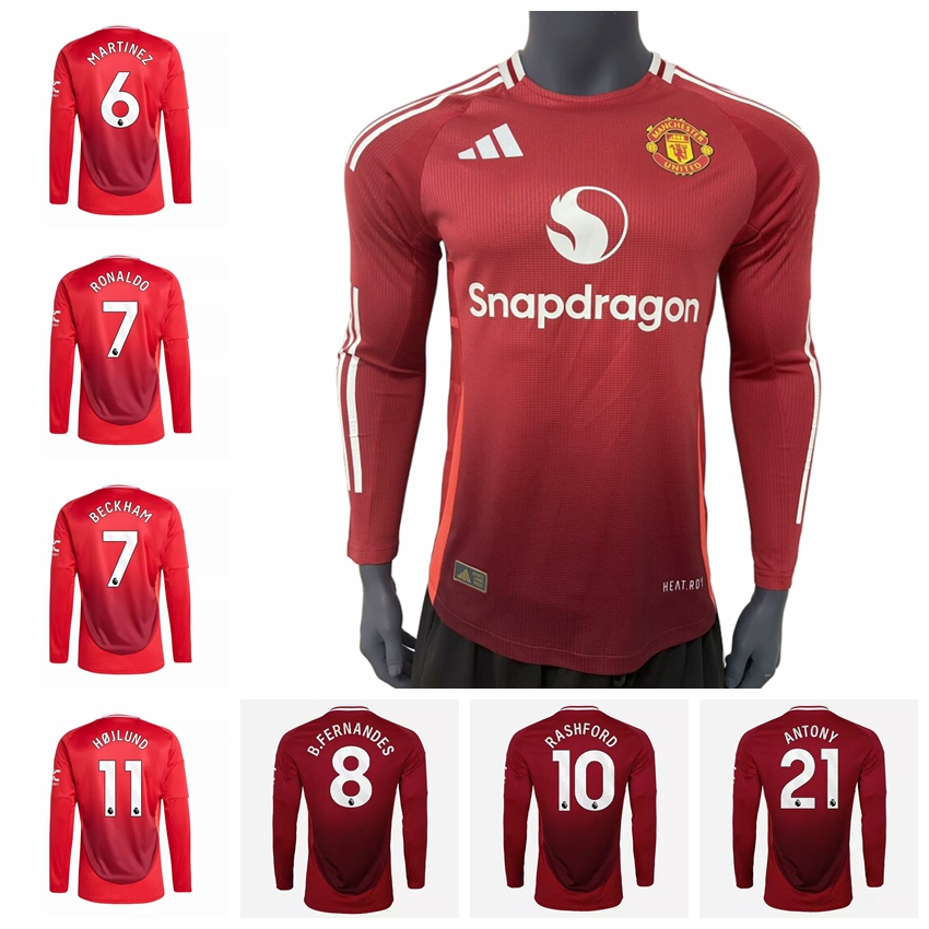 Season Manchester United Home Long Sleeve Player Version