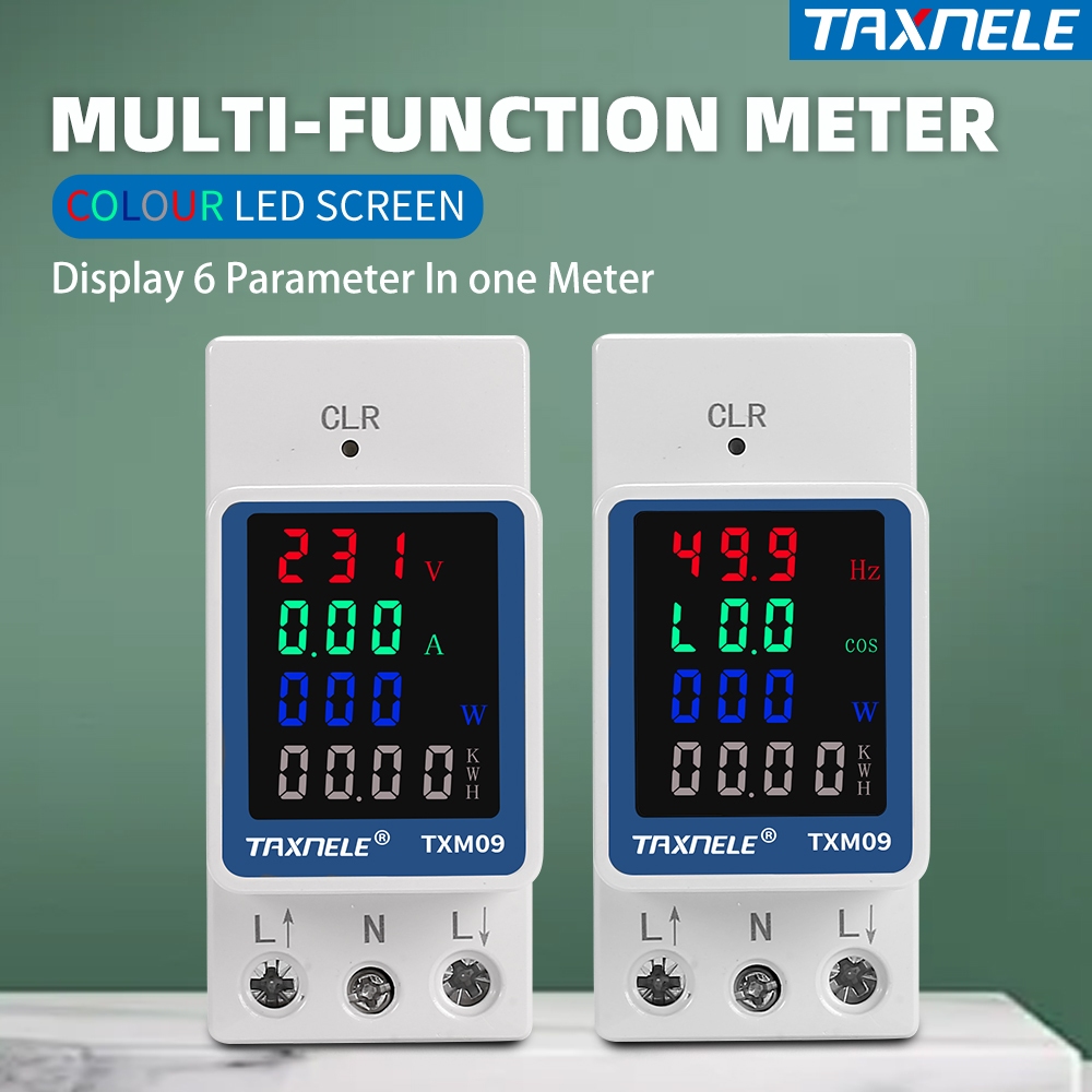 Ac Monitor In V V A Voltage Current Power Factor Kwh