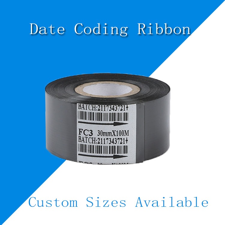 Hot Stamping Foil Ribbon For DY 8 HP 241B Coding Machine Food Packaging Date Coding Ribbon
