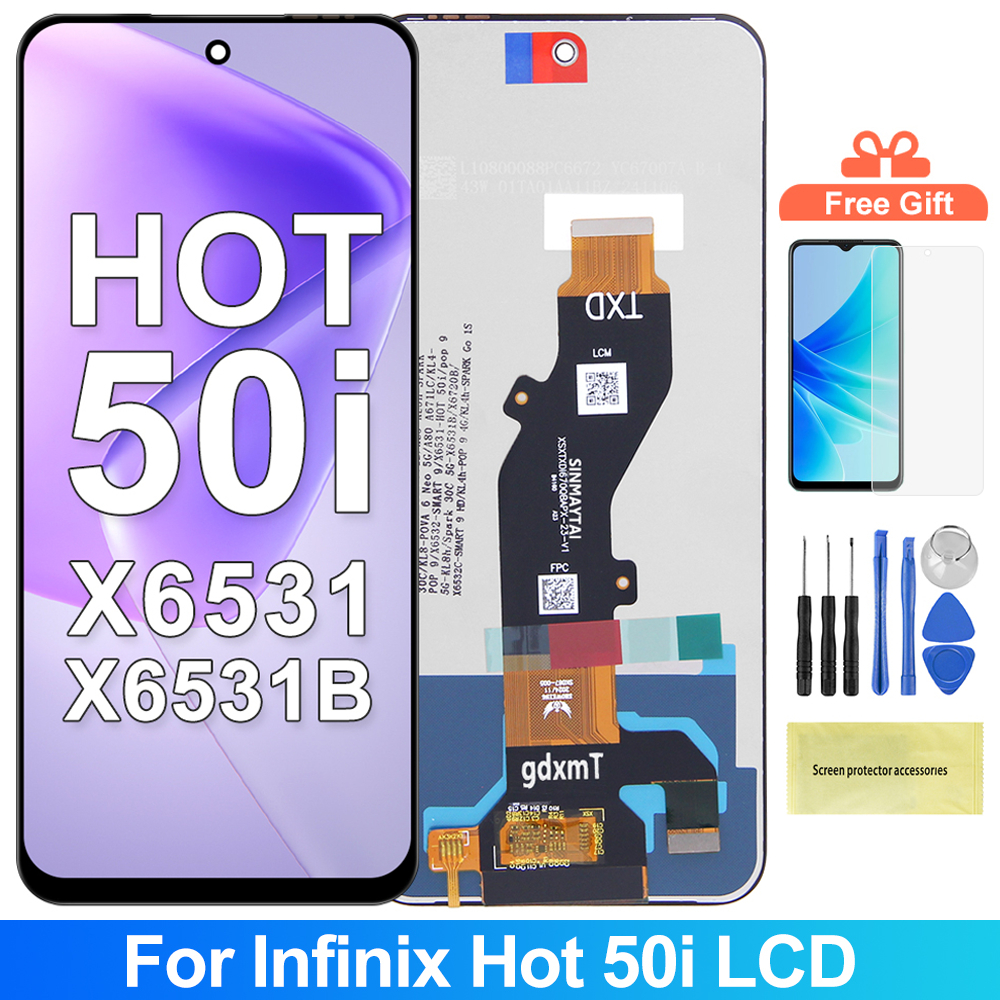 For Infinix Hot I X X B LCD Digitizer Display Touch Screen Assembly With Frame Shopee
