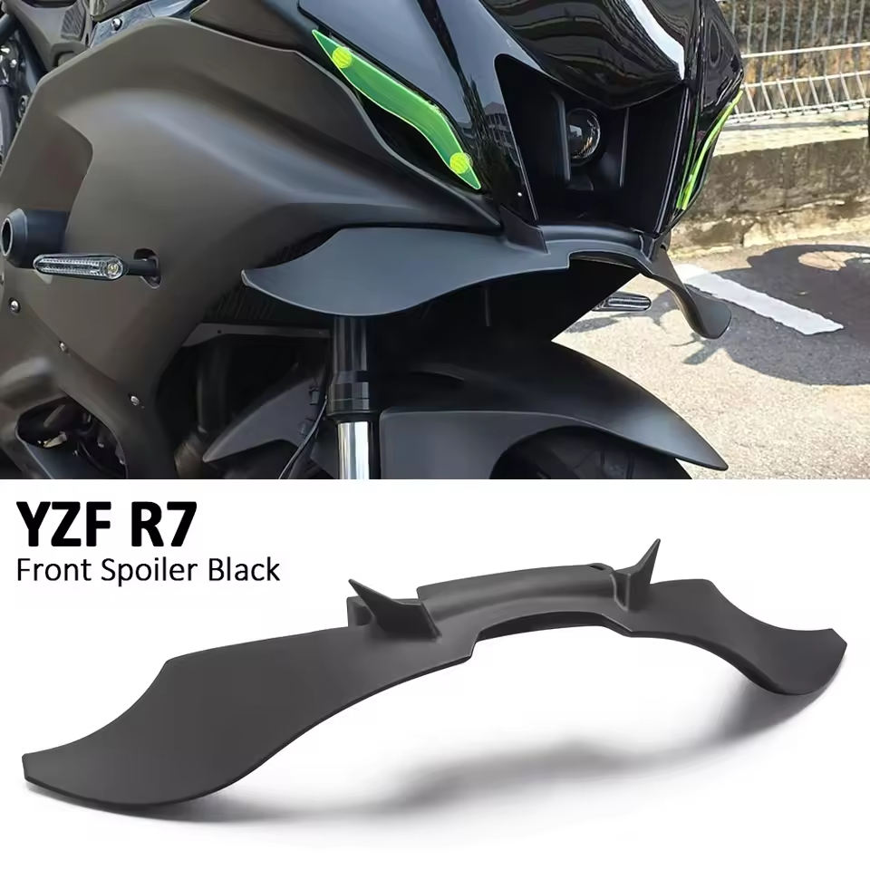 For Yamaha YZF R YZF R YZFR Motorcycle Black Downforce Naked Frontal