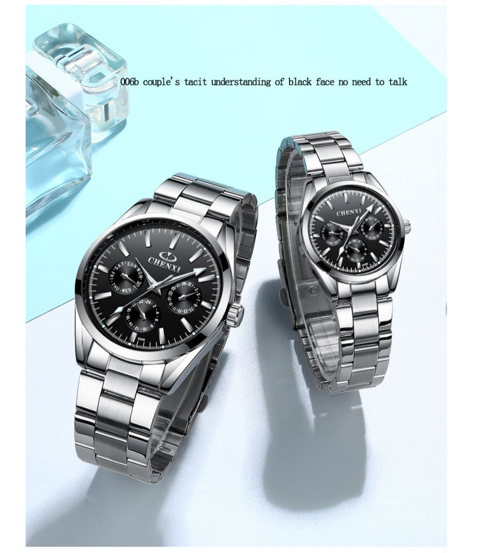 Chenxi Luxury Stainless Steel Watch Men Business Fashion Wristwatch