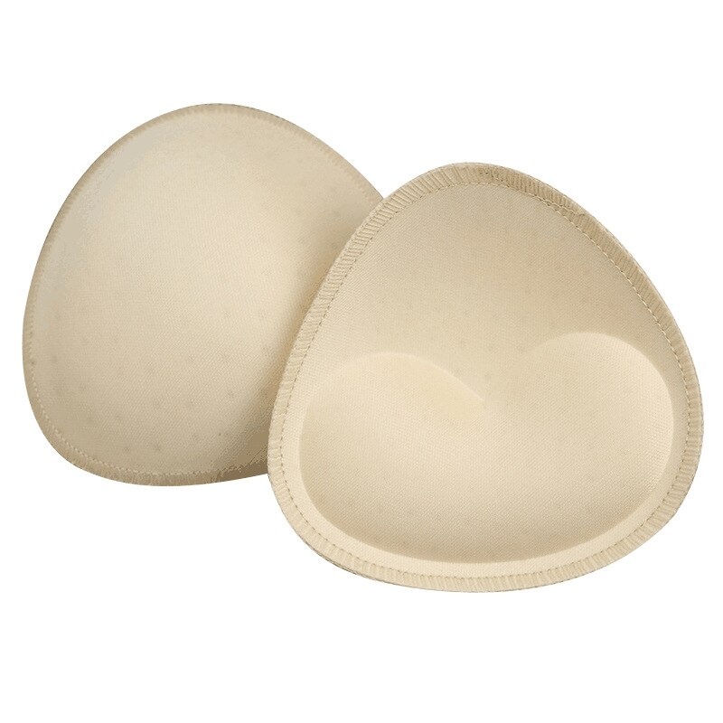 1 Pair 2 Pieces Women S Triangle Sponge Bikini Pads Swimsuit Breast