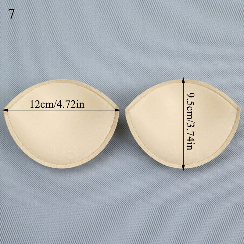 Pair Pieces Women S Triangle Sponge Bikini Pads Swimsuit Breast