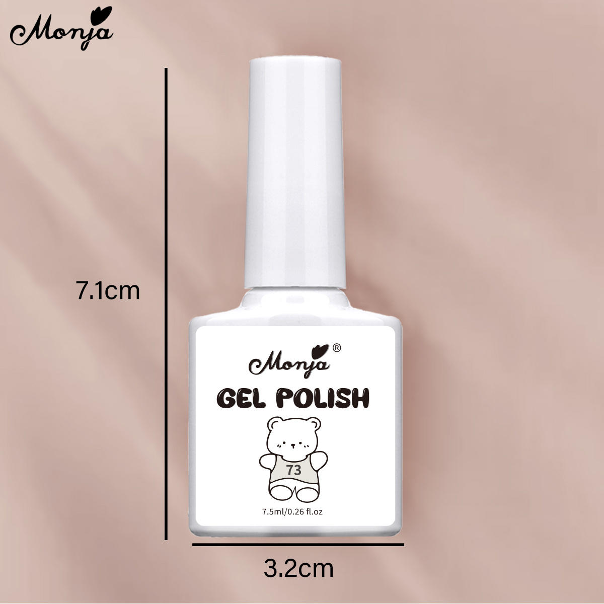 Monja Milky Jelly White Nude Gel Polish Translucent Manicuring Uv Led