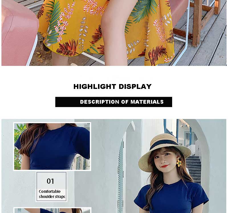 SURF Women S Swimsuit Three Piece Plus Size Bikini Korean Sexy Swimsuit