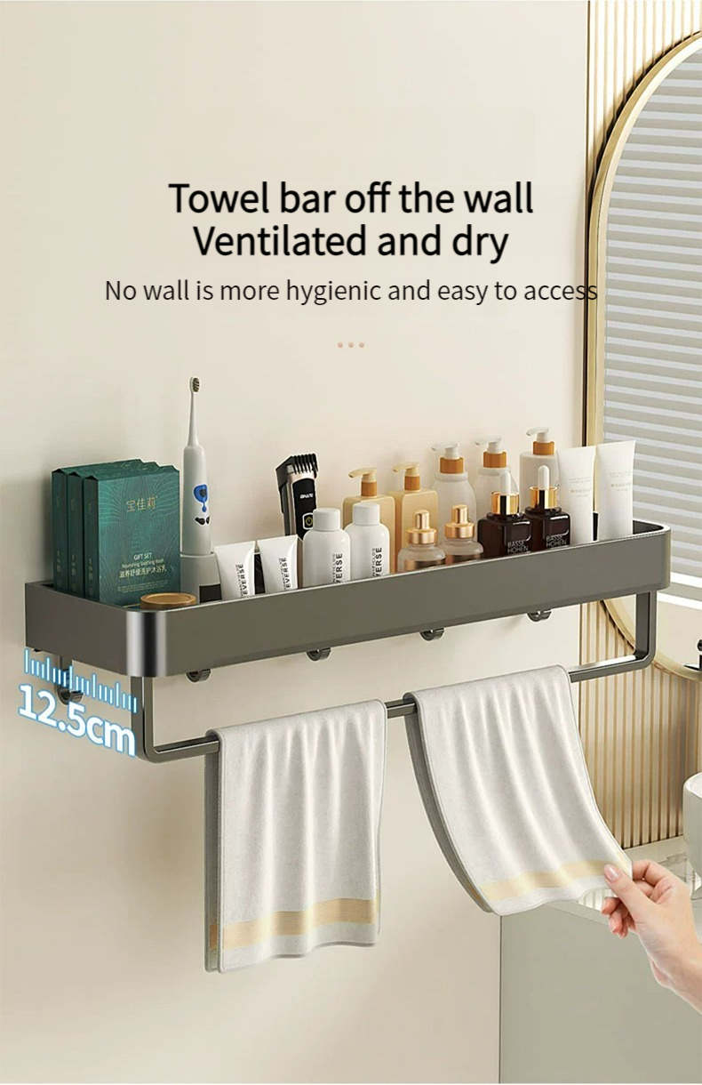 Yun Jie Ya Detachable Bathroom Shampoo Shelves Shower Storage Rack