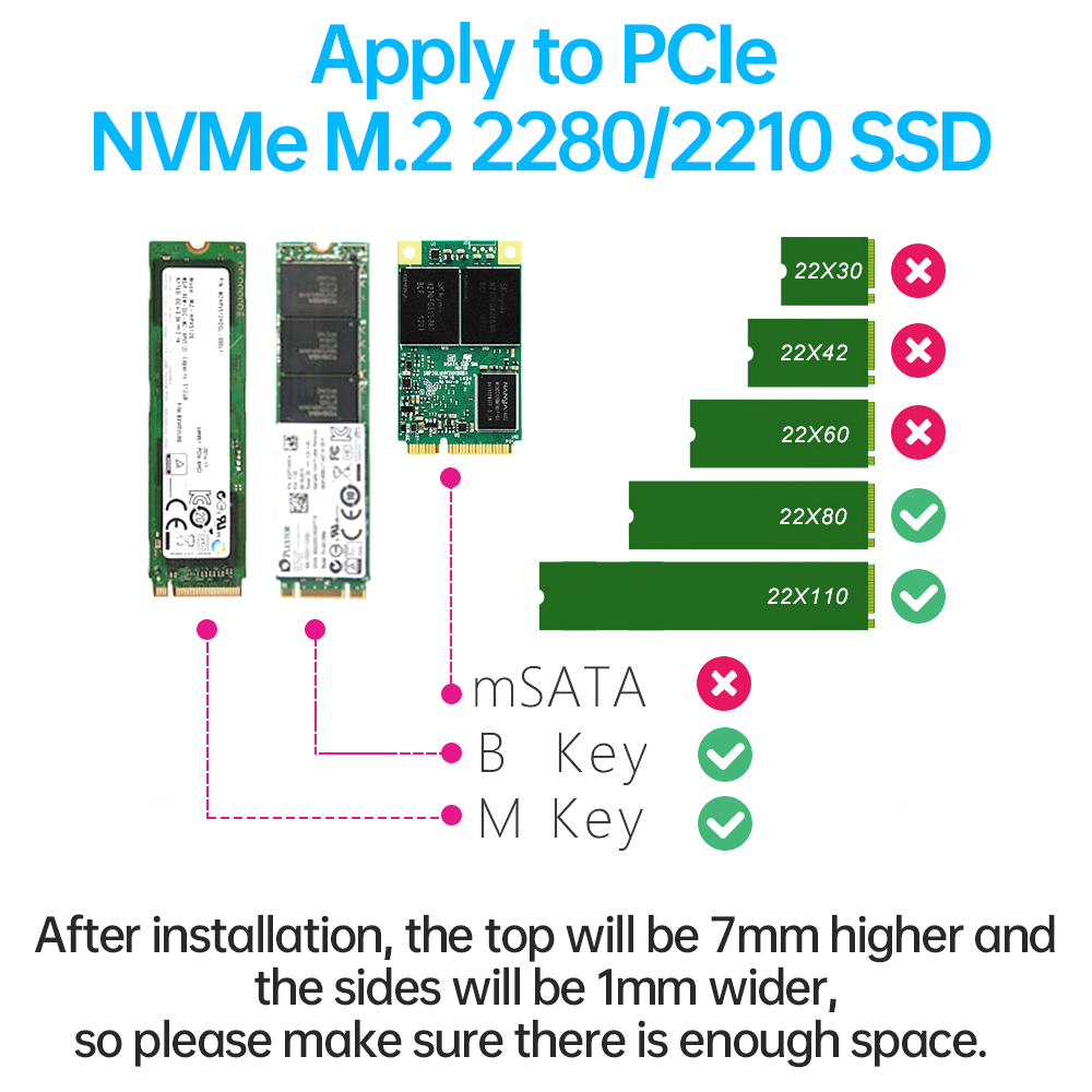 Jeyi M Ssd Heatsink Support Ps Pc Aluminum Radiator Nvme Ngff