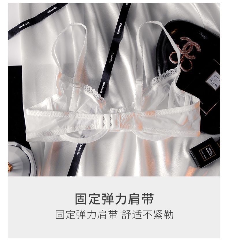 Sexy Transparent Mesh Lingerie Female Plus Size Bcd White Ultra
