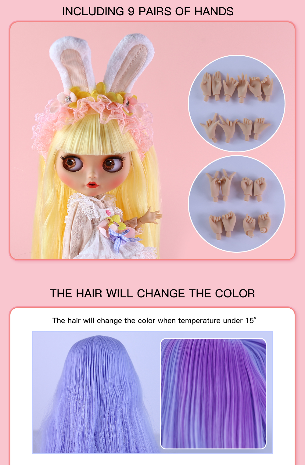 DBS Blythe Doll Official Make Tan Skin Nude Doll And Set Doll All